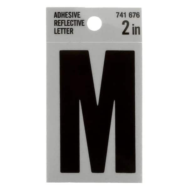 Everbilt 2 in. Vinyl Reflective Letter M