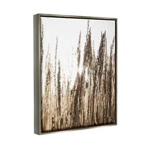 Light Ray though Wheat Field Design by Susan Ball Floater Frame Nature Art Print 21 in. x 17 in.