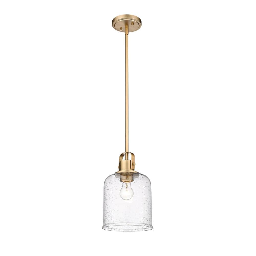 Heirloom Gold 8" Glass Globe Pendant Light