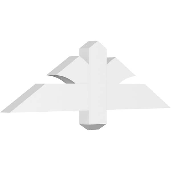 Ekena Millwork Redmond 36 in. W x 10.5 in. H x 2 in. D Signature Polyurethane Bracket