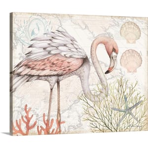 "Flamingo" by Susan Winget Canvas Wall Art