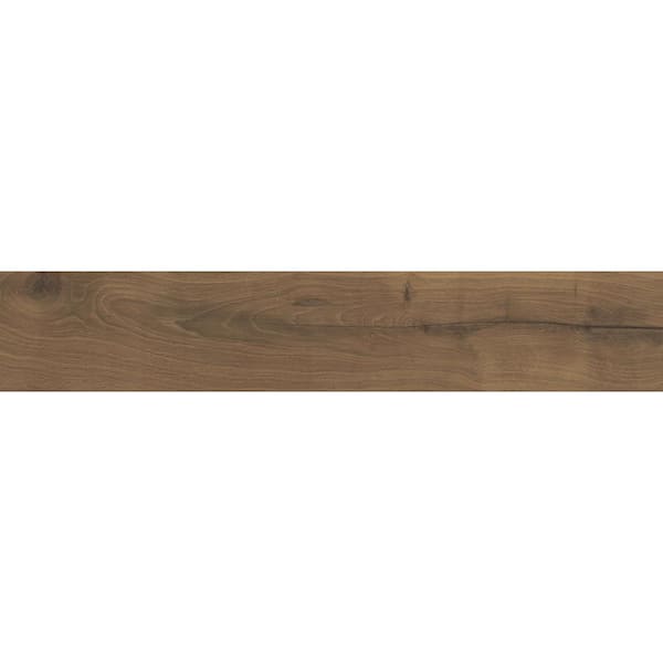 VitrA Craft Dark Oak 8 in. x 48 in. Glazed Porcelain Floor and Wall Tile (10.33 sq. ft./Case)
