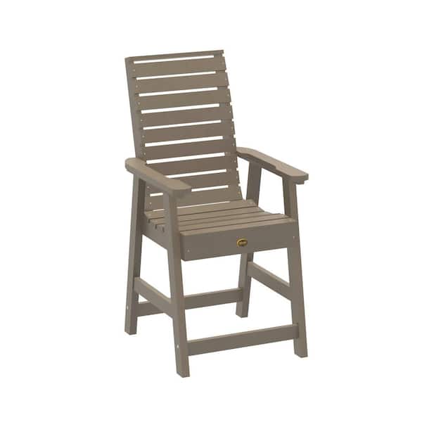 Highwood Glennville Woodland Brown Counter Height Plastic Dining Chair