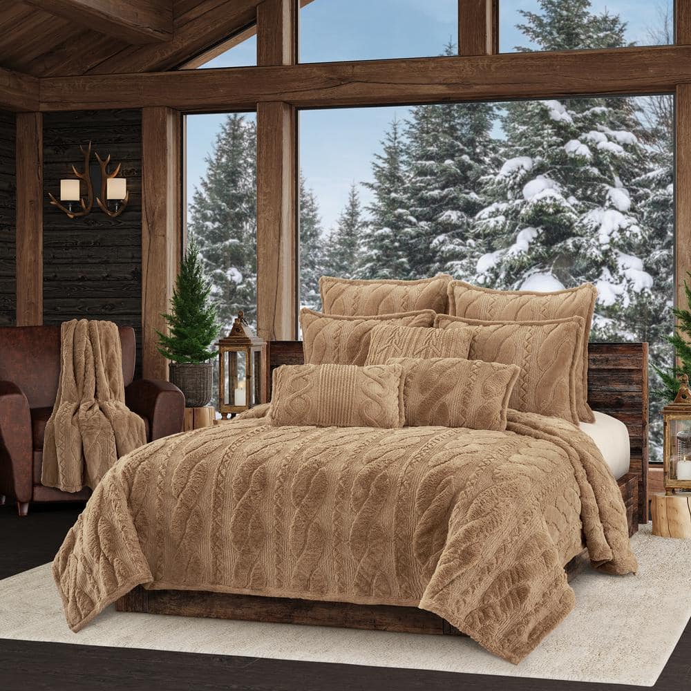 Caress Gold Polyester Full/Queen 3Pc. Quilt Set