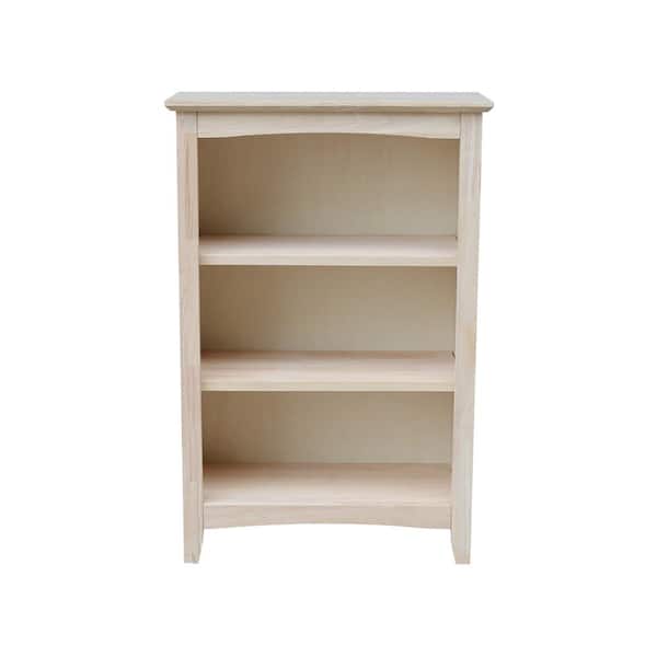 International Concepts Unfinished Shaker Bookcase - 36"H