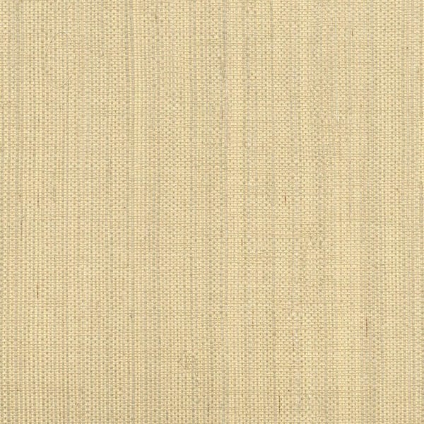 Kenneth James Ruslan Champagne Grasscloth Champagne Wallpaper Sample