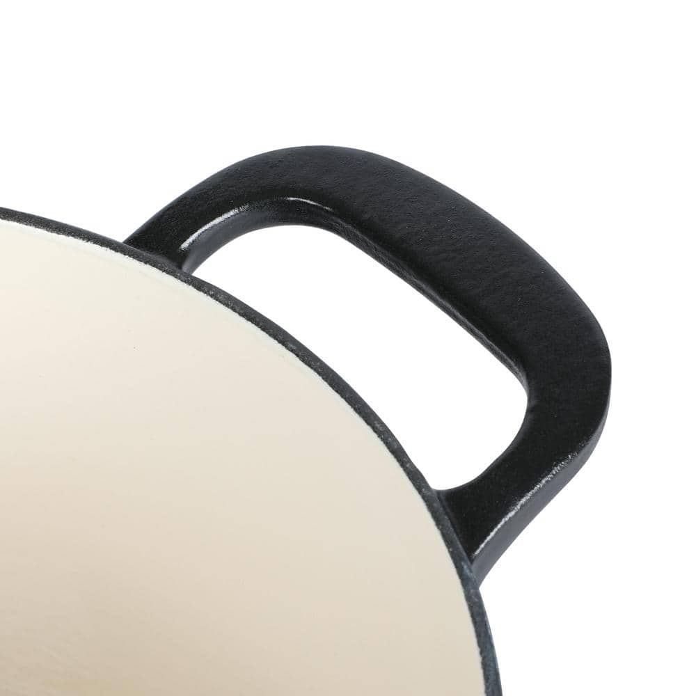 Matte Black 7-Quart Enameled Cast Iron Dutch Oven