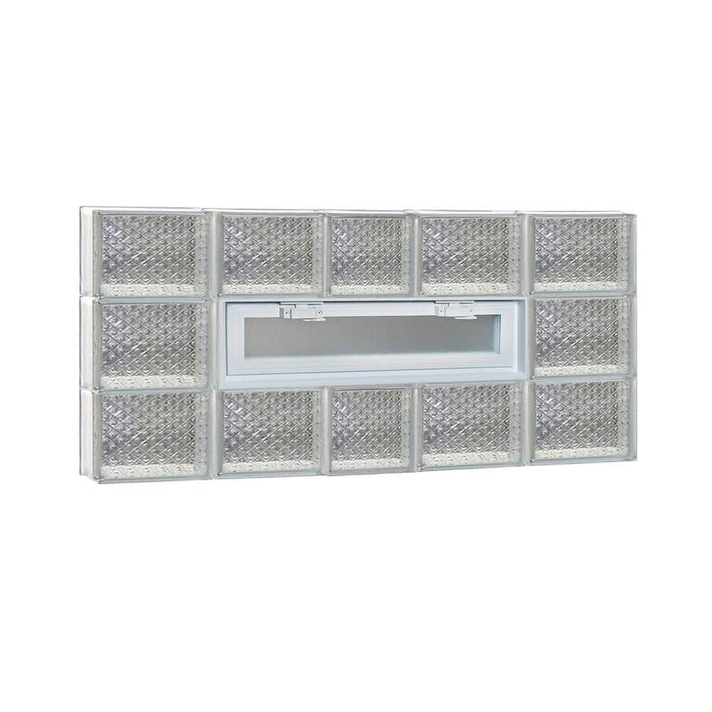 36.75 in. x 17.25 in. x 3.125 in. Frameless Vented Diamond Pattern Glass Block Window price history on PriceWatchPro