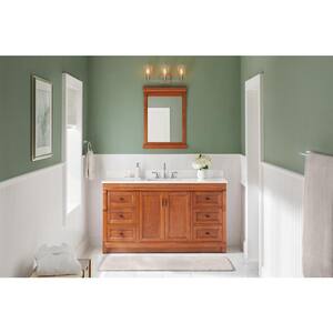 Naples 60 in. W Bath Vanity Cabinet Only in Warm Cinnamon for Single Bowl