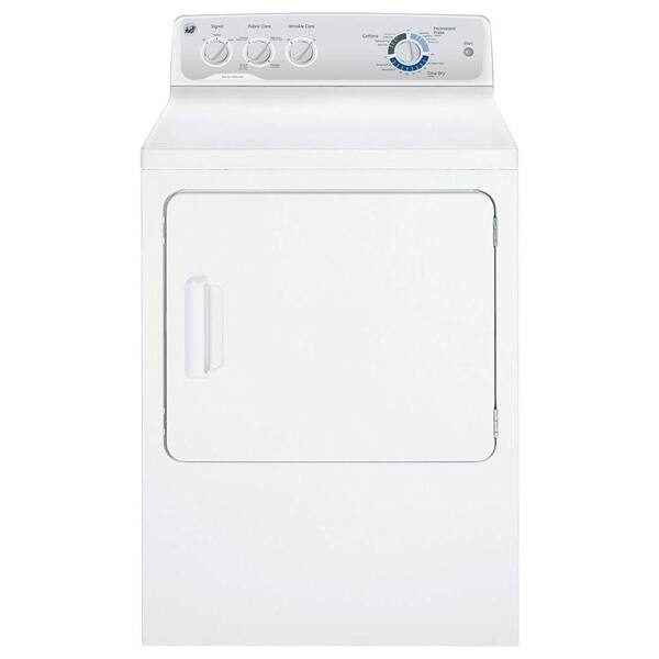GE 6.0 cu. ft. DuraDrum Electric Dryer in White