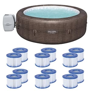 SaluSpa St Moritz 7-Person Hot Tub and Coleman Filter Type VI Replacement (12-Pack)
