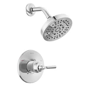 Saylor 1-Handle Wall Mount Shower Trim Kit in Chrome (Valve Not Included)