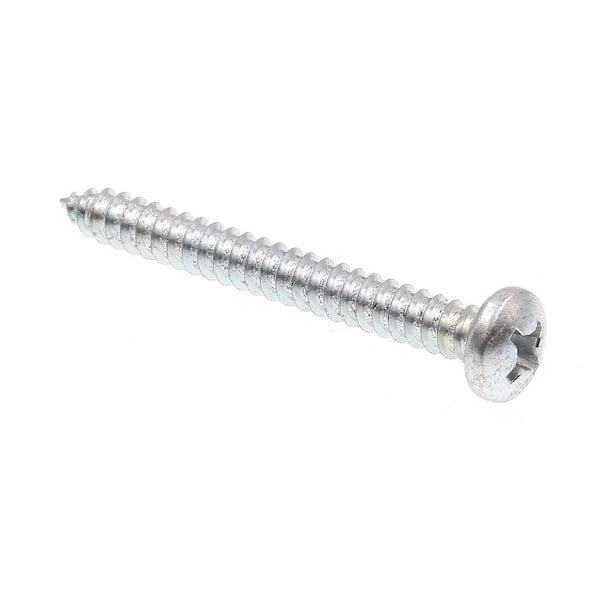 Prime-Line #12 x 2 in. Zinc Plated Steel Phillips Drive Pan Head Self-Tapping Sheet Metal Screws (100-Pack)