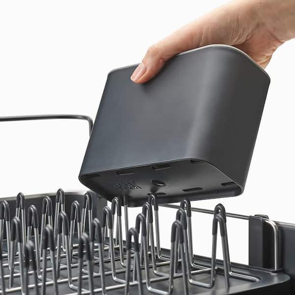 Aoibox Black Stainless Steel Dish Rack Sink Drying Rack for Kitchen Counter  Extendable Dish Drainers with Drying Board HDDB1041 - The Home Depot