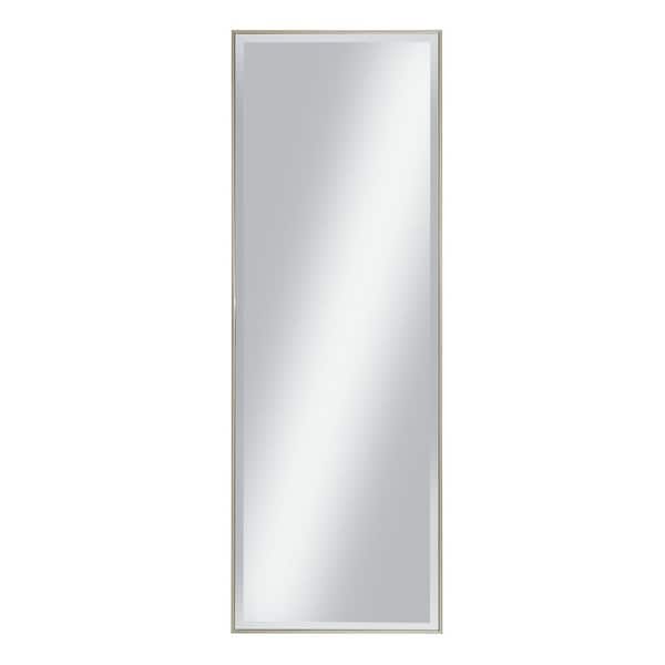 Martin Svensson Home Oversized Champagne Silver Plastic Beveled Glass Full-Length Modern Mirror (66.75 in. H X 22.75 in. W)
