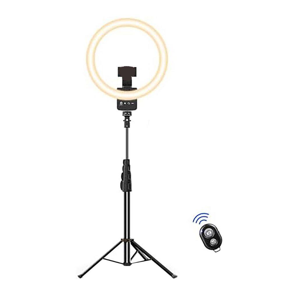 12 in. White Ring Light with 62 in. Adjustable Tripod Stand Touch Control 2 Phone Holders for Live Stream Makeup price history on PriceWatchPro