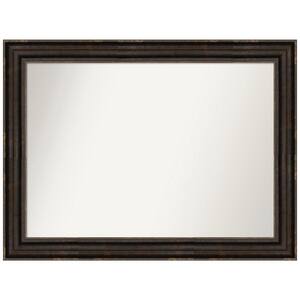 Stately Bronze 44.25 in. W x 33.25 in. H Non-Beveled Bathroom Wall Mirror in Bronze