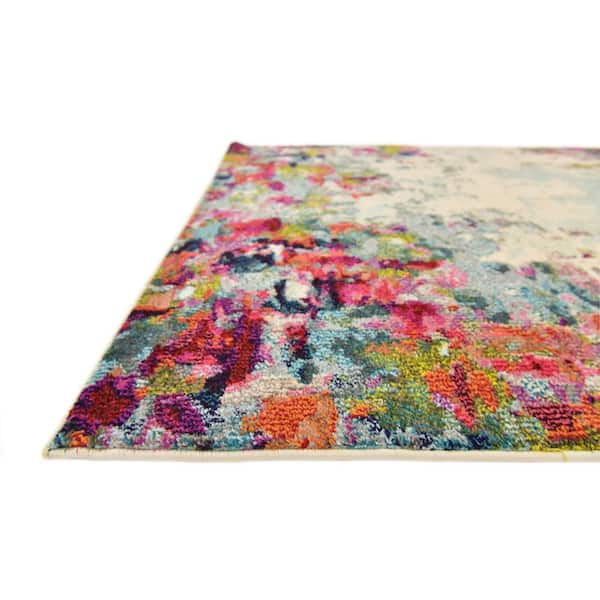 Unique Loom Chromatic Joyous Multi 4' 0 x 6' 0 Area Rug 3139858