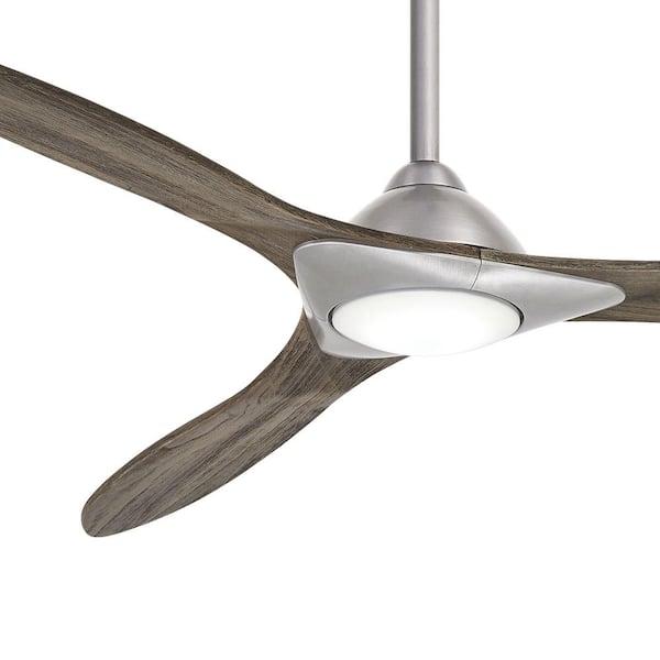 MINKA-AIRE Sleek 60 in. Integrated LED Indoor Brushed Nickel Smart