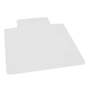 EverLife Chair Mat for Medium Pile Carpet, 45 in. x 53 in. with Lip, Clear