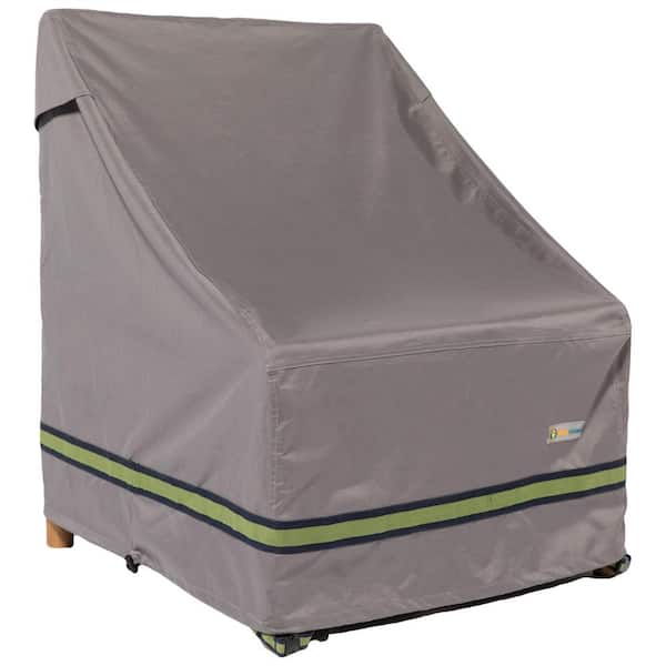 Classic Accessories Duck Covers Soteria 28 in. Grey Stackable Patio Chair Cover