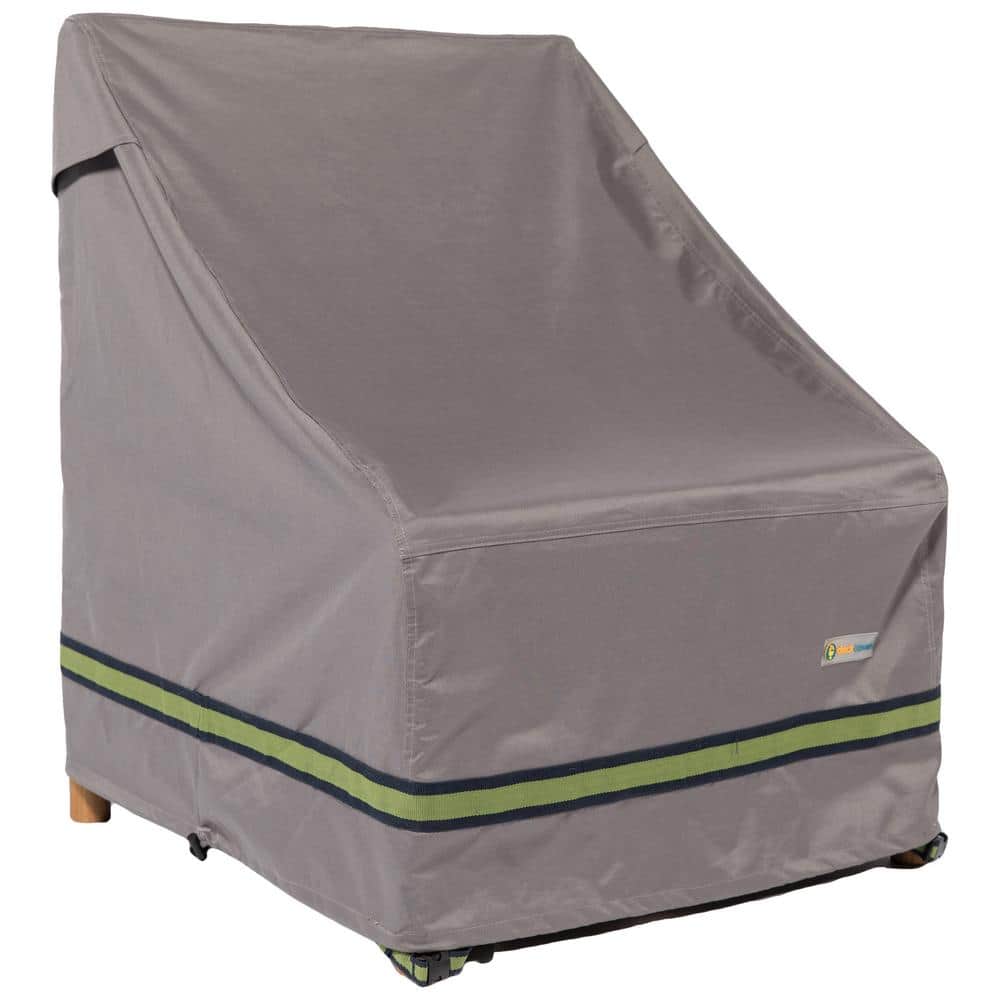 Soteria Waterproof Grey Polyester Patio Chair Cover, 40 Inch