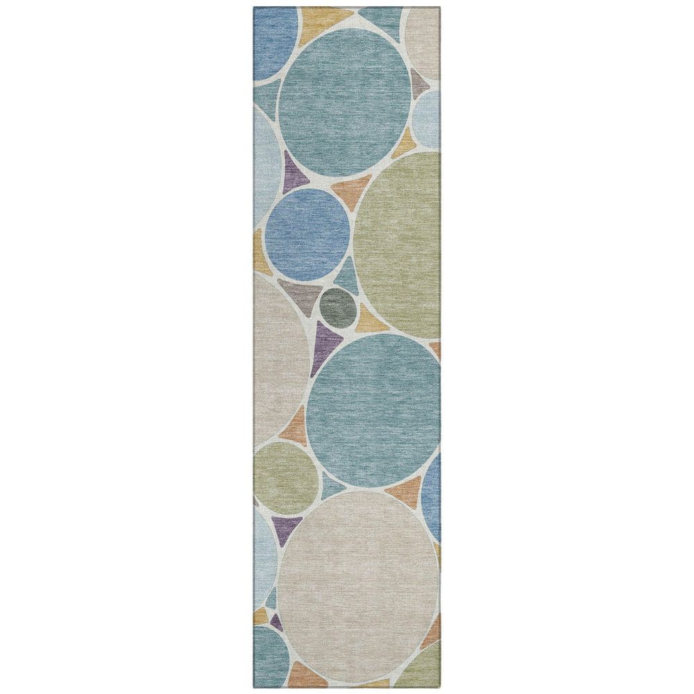 Chantille Machine Washable Indoor/Outdoor Abstract ACN2516 Blue 2 ft. x 7 ft. Runner Rug price history on PriceWatchPro