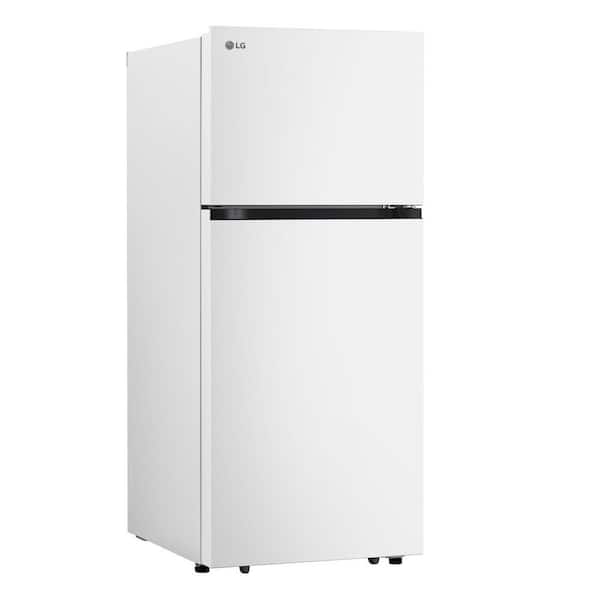 LG 18 cu. ft. Top Freezer Refrigerator in White LT18S1100W - The