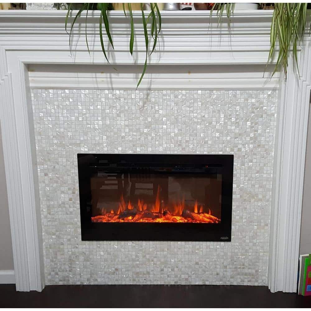 12" x 12" White Mother of Pearl Mosaic Tile
