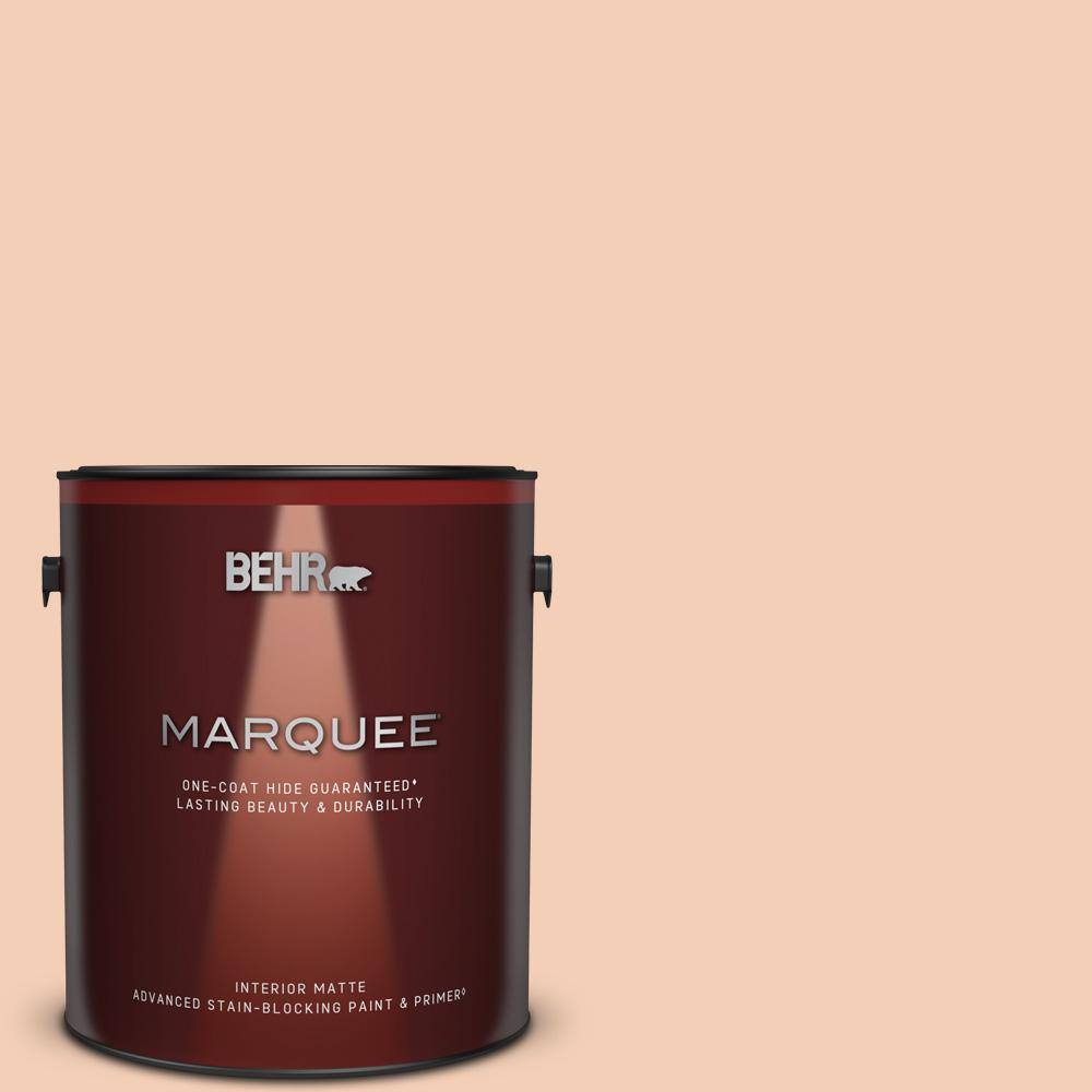 BEHR MARQUEE 1 gal. M2103 Apricot Freeze Matte Interior Paint