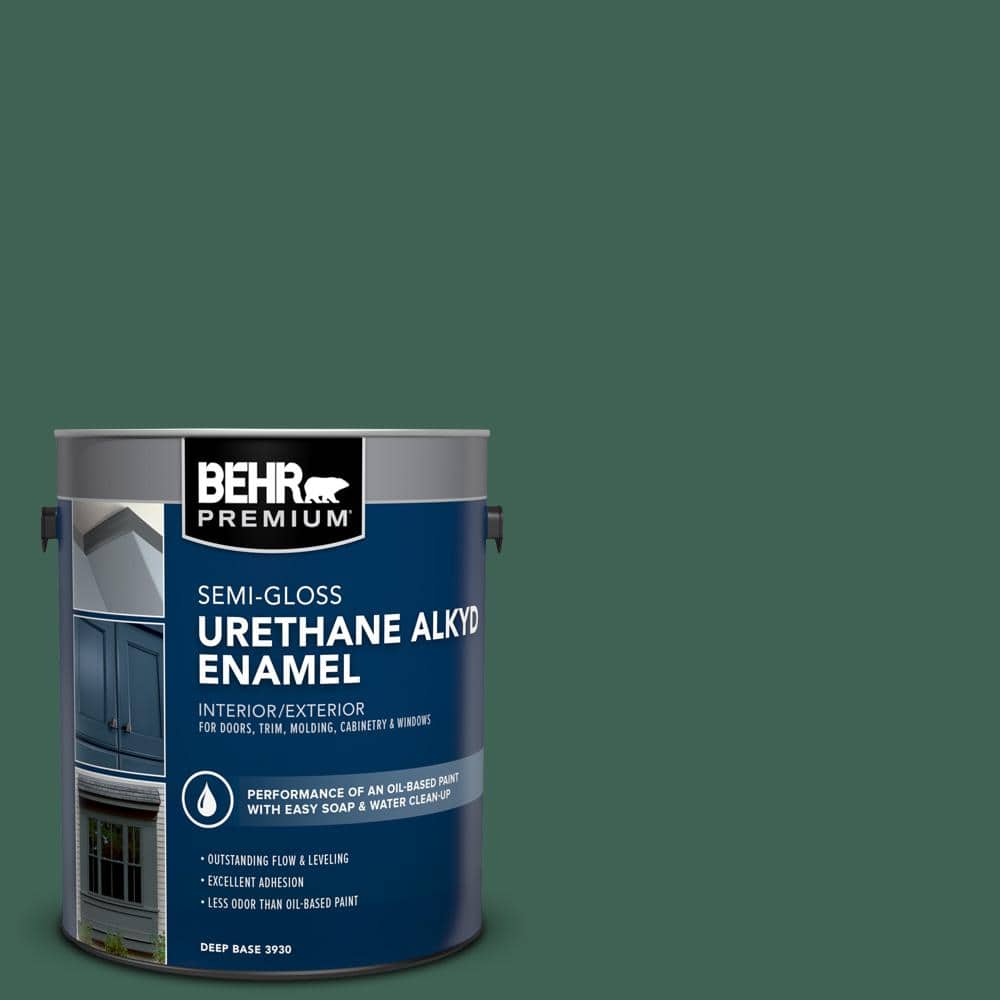 1 gal. #M430-7 Green Agate Urethane Alkyd Semi-Gloss Enamel Interior/Exterior Paint price history on PriceWatchPro