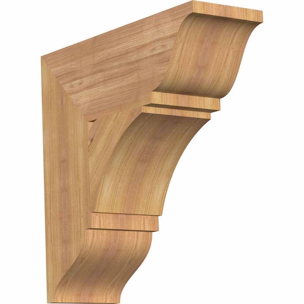 Ekena Millwork 5.5 in. x 18 in. x 18 in. Western Red Cedar Thorton Traditional Smooth Bracket