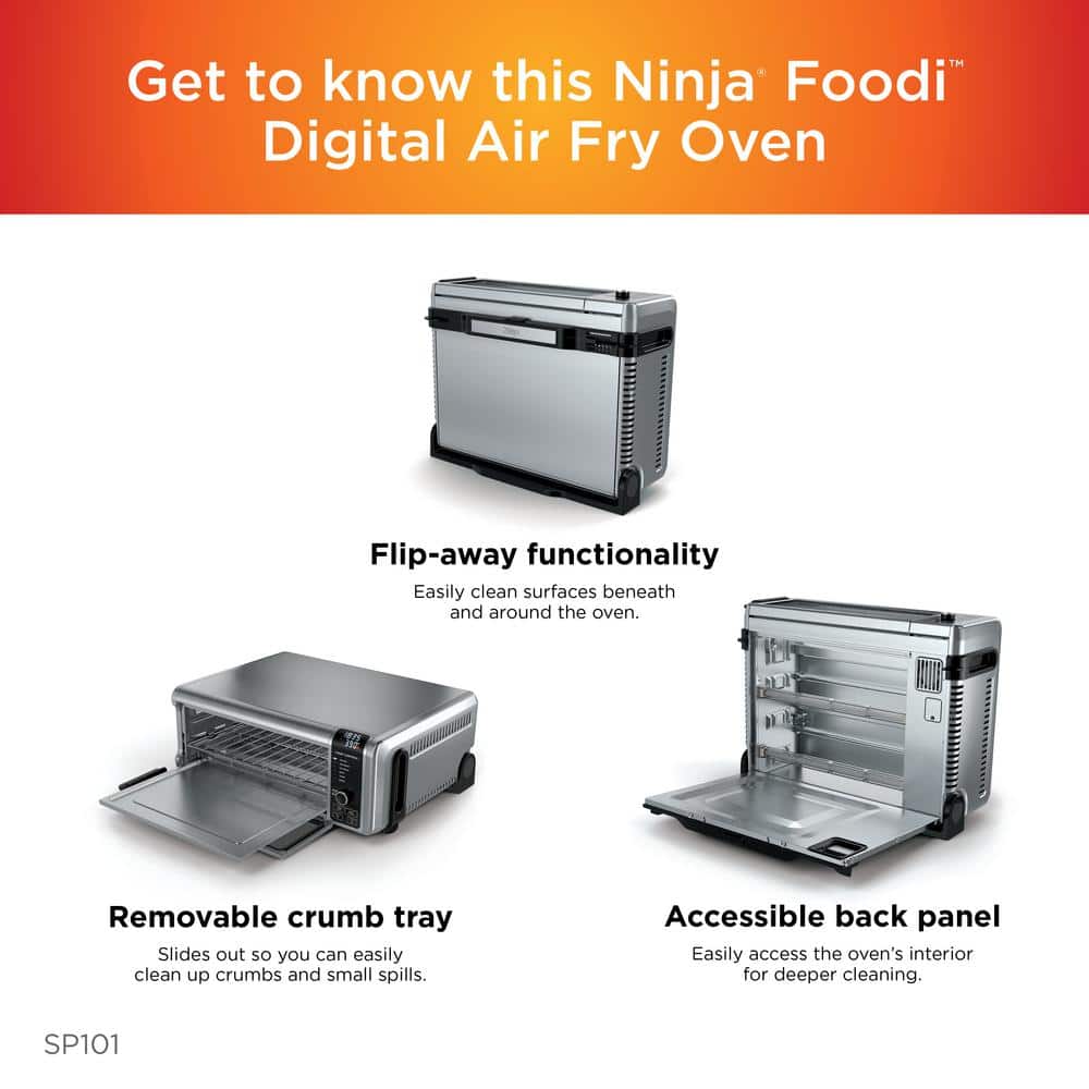 Stainless Steel Digital Air Fryer Oven with Keep Warm Function
