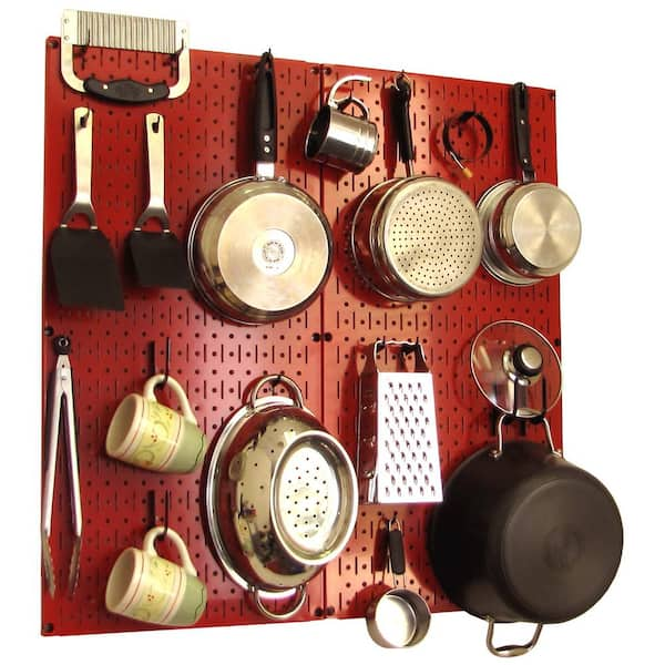 Peg Board Pot and Pan Organizer