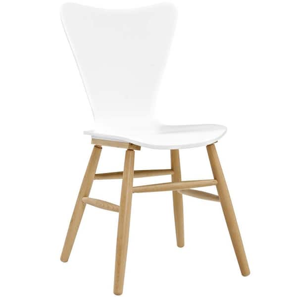 MODWAY Cascade White Wood Dining Chair