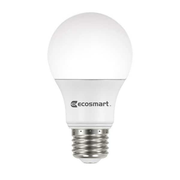 Photo 1 of 40-Watt Equivalent A19 Dimmable LED Light Bulb Daylight (4-Pack)