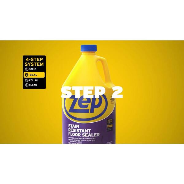 Zep 128 Oz High Traffic Floor Polish With Stain Resistant Sealer And Hd Stripper 3 Pack Combo Bnzuhtffslr The