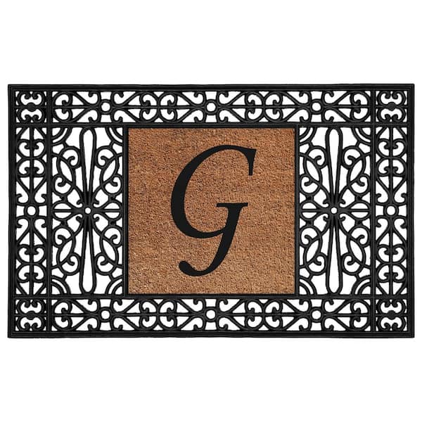 Calloway Mills Duchess 30 in. x 48 in. G Monogrammed Door Mat