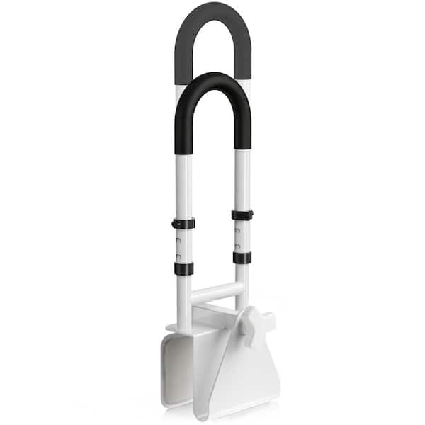 18.0 in. L Adjustable Bathtub Safety Rail Grab Bar with Non-Slip Grip, Fits 3.1 to 6.7 in. Tub Walls, Supports 300 lbs.