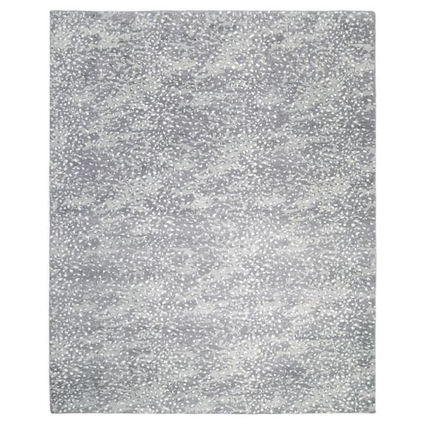 Arash Contemporary Gray 5 ft. x 8 ft. Handmade Area Rug