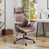 Allwex OL Dark Gray Suede Fabric Ergonomic Swivel Office Chair Task Chair  with Recliner High Back Lumbar Support KL700 - The Home Depot