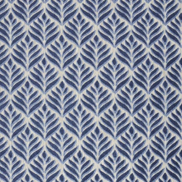Blue 6 ft. x 9 ft. Woven Polypropylene Rectangle Indoor/Outdoor Area Rug