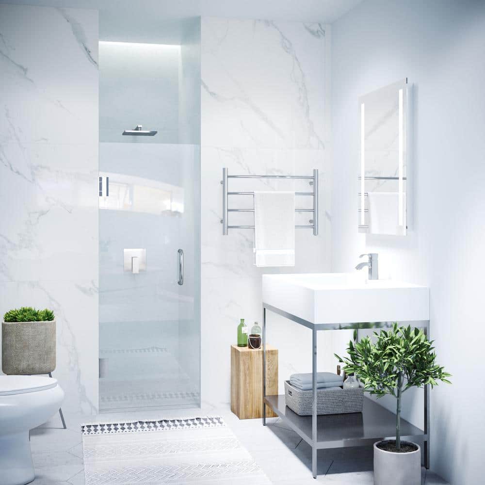 Passion 24" x 72" Frameless Glass Shower Door in Polished Chrome