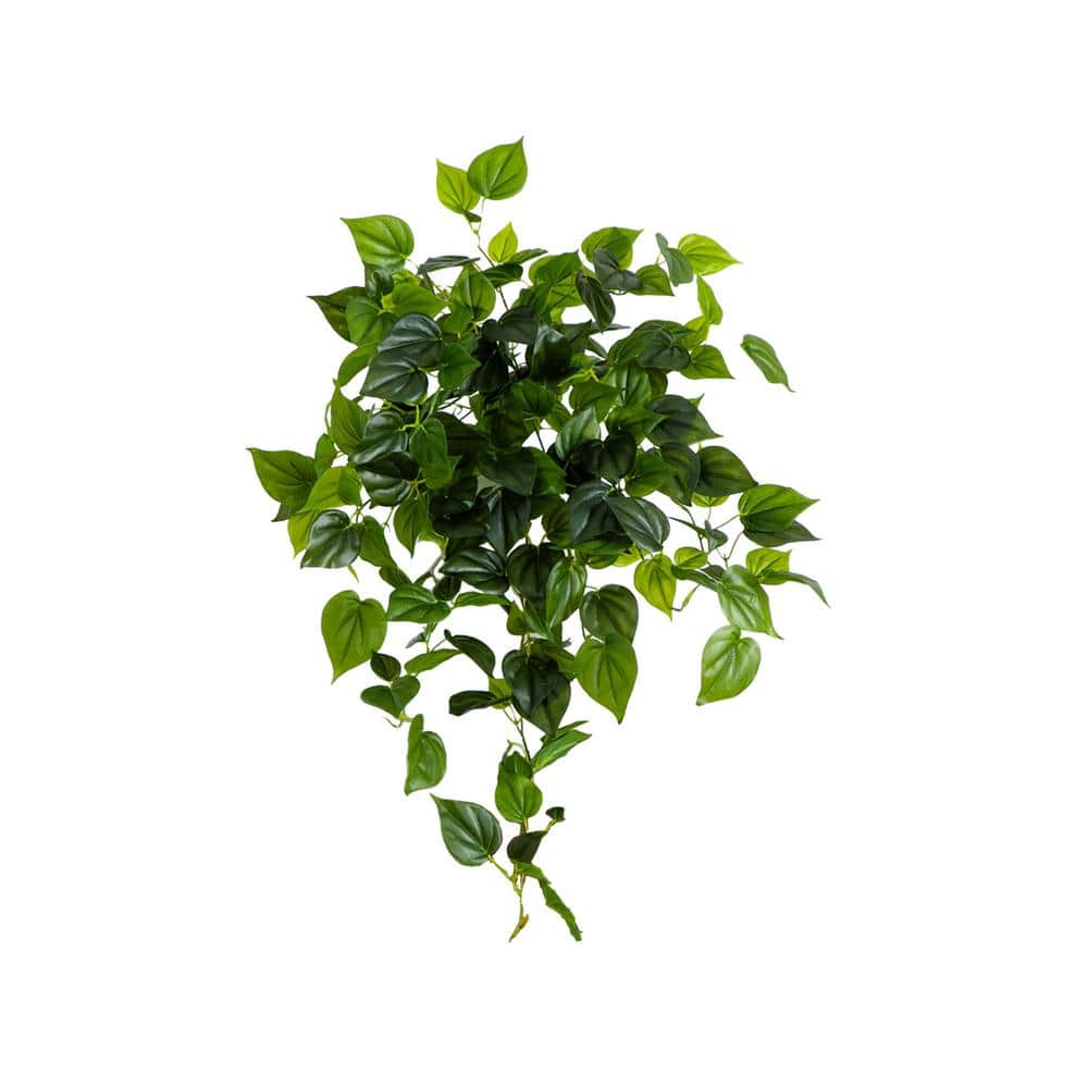 Nearly Natural 32 in. UV Resistant Artificial Philodendron Vine Hanging Plant (Indoor/Outdoor)-Set of 2