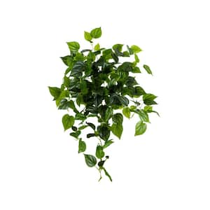 32 in. UV Resistant Artificial Philodendron Vine Hanging Plant (Indoor/Outdoor)-Set of 2