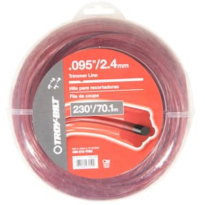 0.095 in. x 230 ft. Twisted Pentagonal Shape Gas String Trimmer Line with Black Core Reinforcement and Cutting Tool