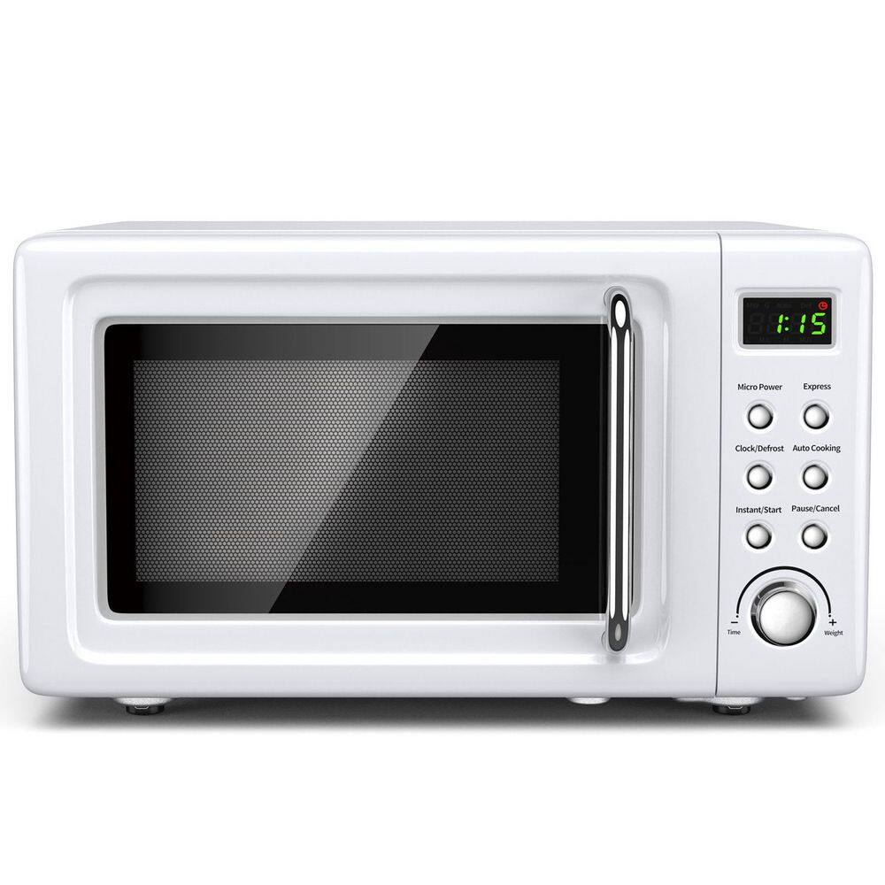 Multifunction 19 qt. White Air Fryer Toaster Oven with 5-Micro Power and Auto Cooking Function price history on PriceWatchPro