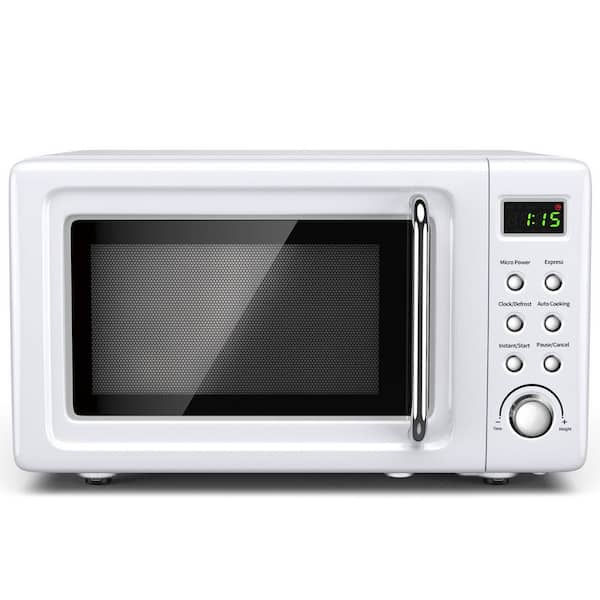 Volenca Multifunction 19 qt. White Air Fryer Toaster Oven with 5-Micro Power and Auto Cooking Function