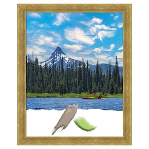 Angled Gold Wood Picture Frame Opening Size 22 x 28 in.