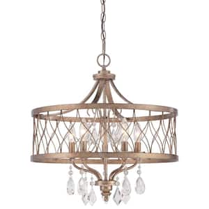 West Liberty 5-Light Olympus Gold Chandelier